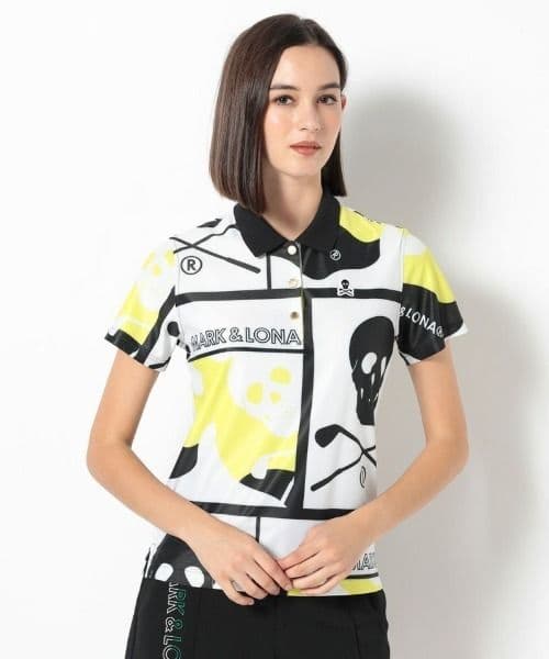 ★美品★MARK & LONA　総柄　ポロシャツ　サイズ　36