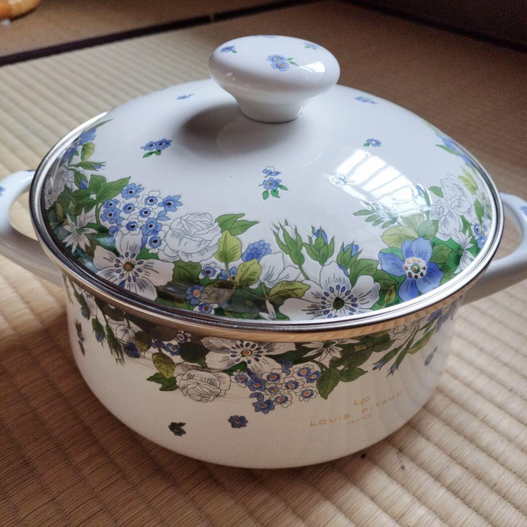 【新品】Louis Pitaud FRANCE　ホーロー両手鍋　EJIRY
