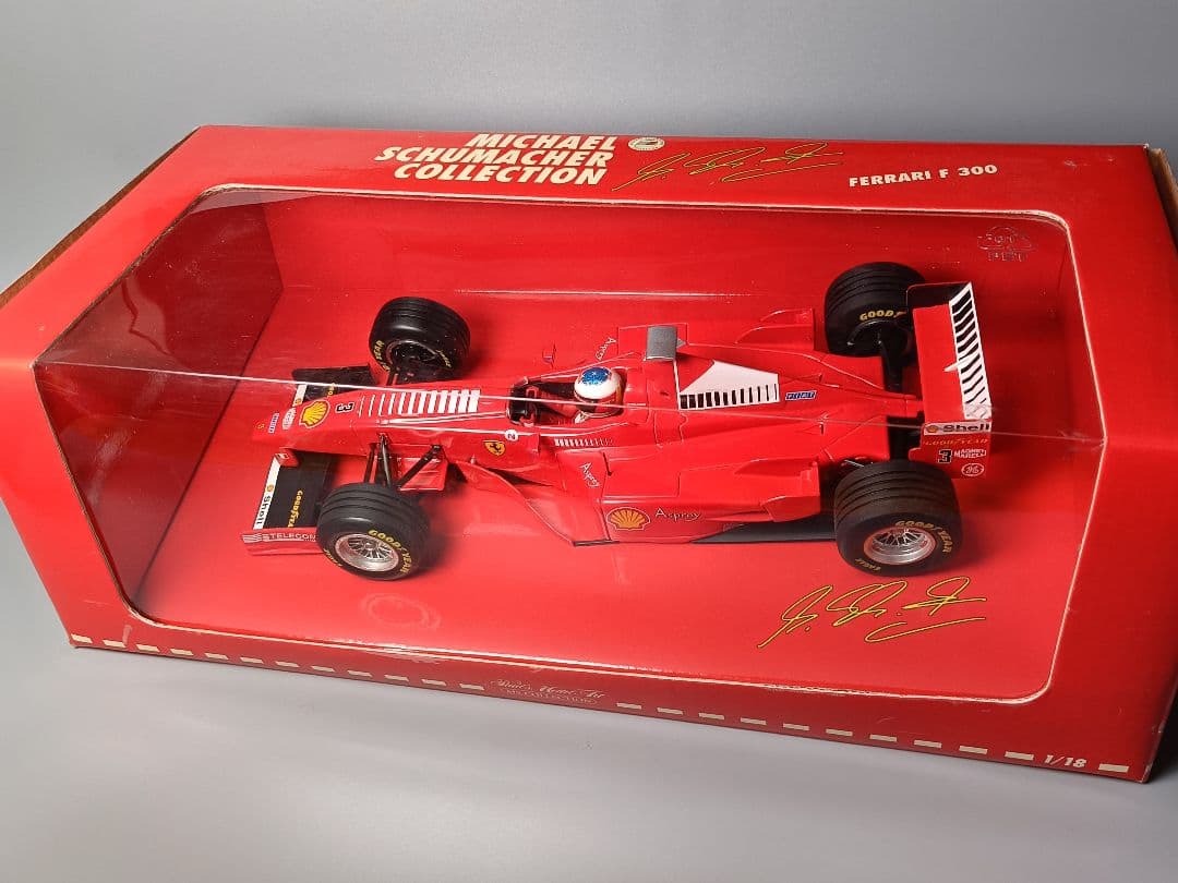 ミニチャンプス 1/18 フェラーリF300　M.シューマッハコレクション