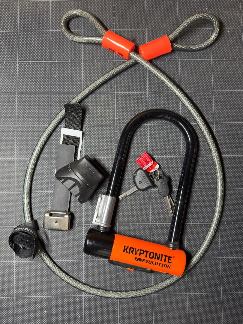 KRYPTONITEクリプトナイトEvolution自転車バイクワイヤU字ロック