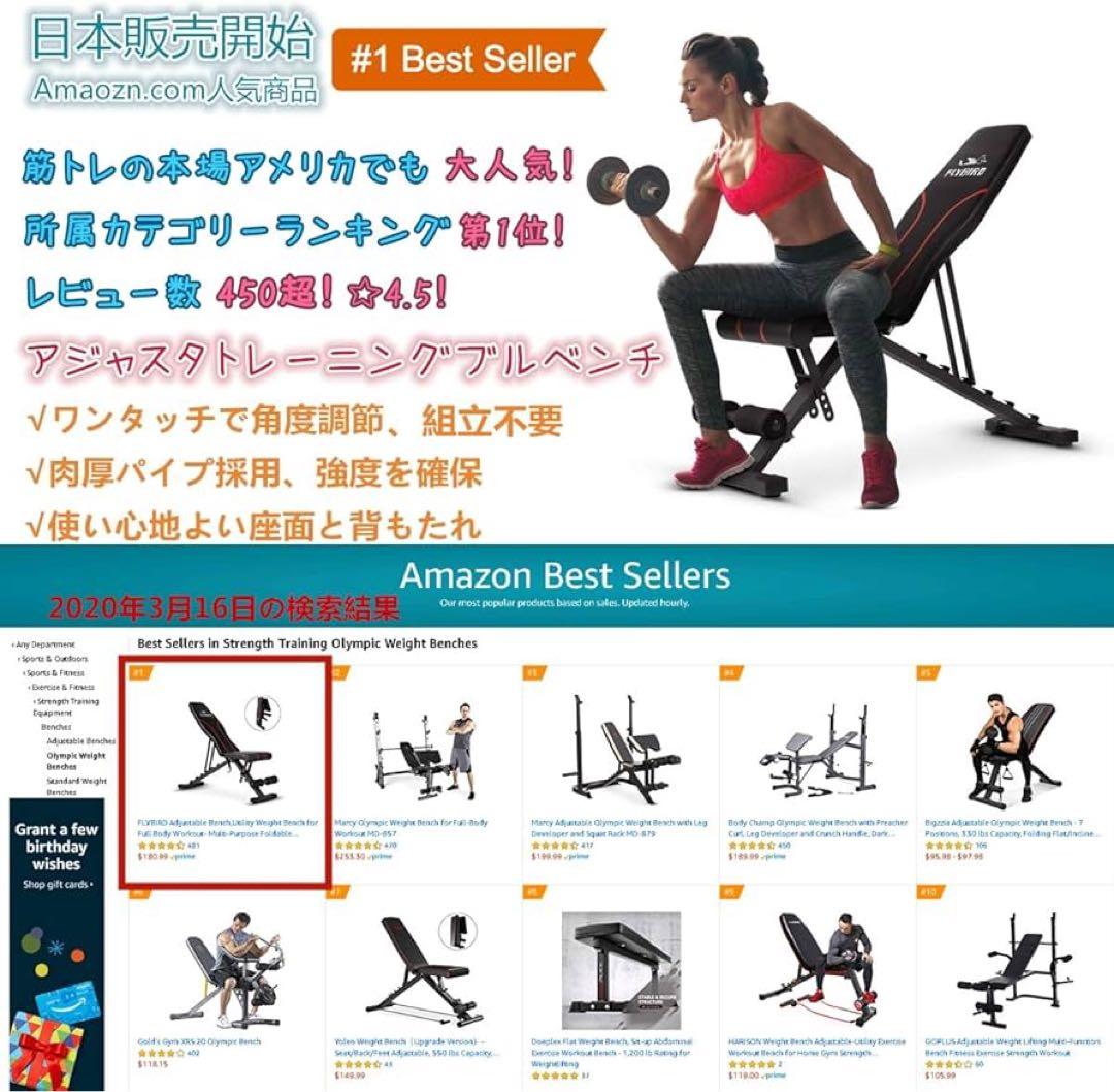 FLYBIRD 折りたたみ式ウエイトベンチ