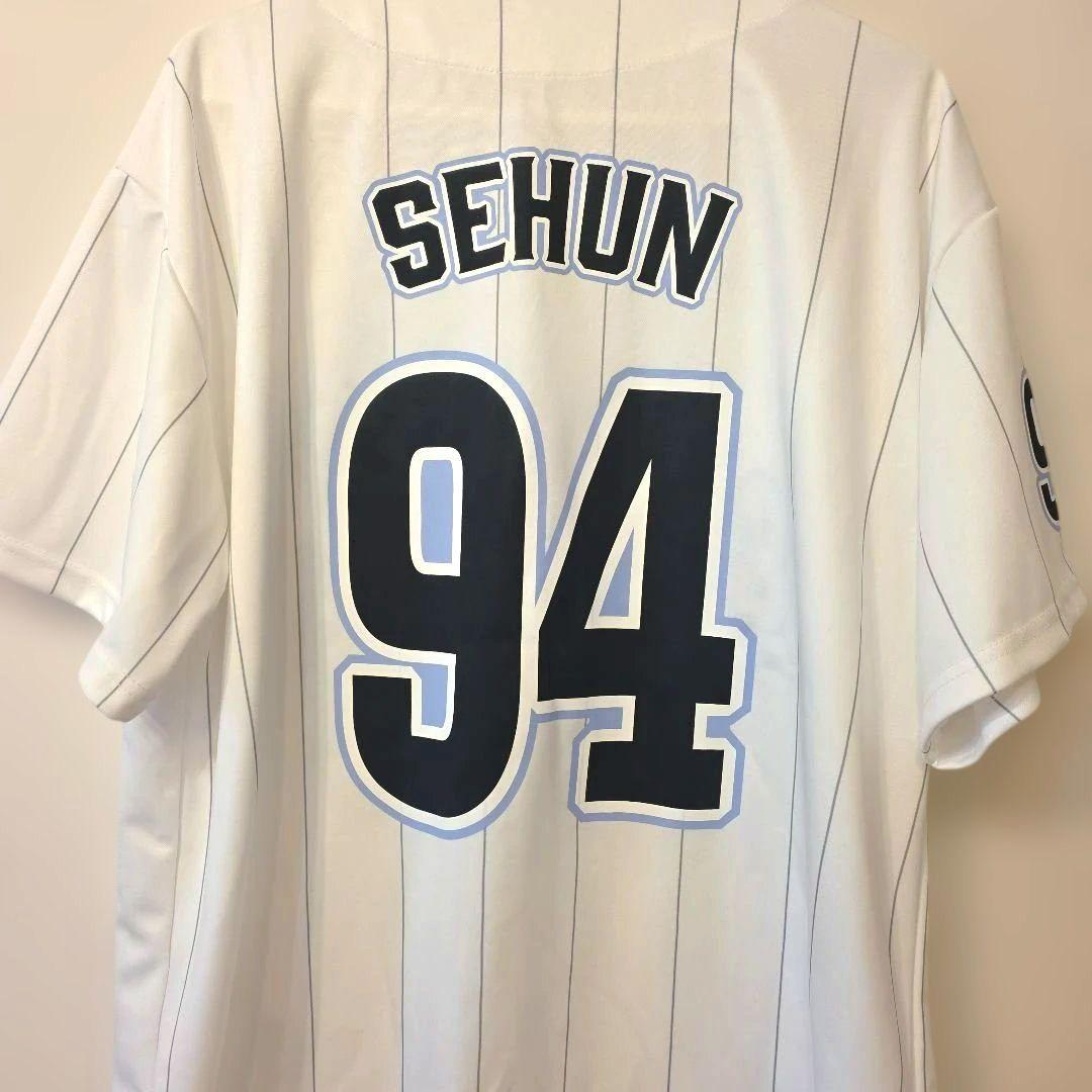 美品☆　EXO　セフン　sehun ユニフォーム　グッズ　ベースボール　Tシャツ
