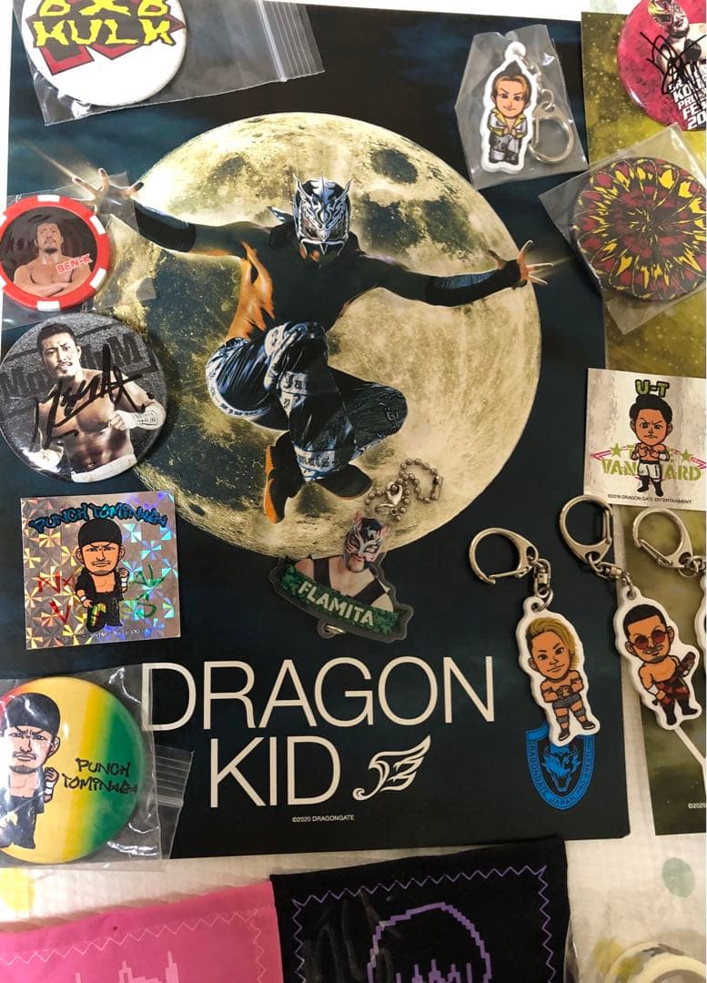 ドラゴンキッド・ヤマト・ヨコスカススム　他ドラゴンゲート選手グッズセット
