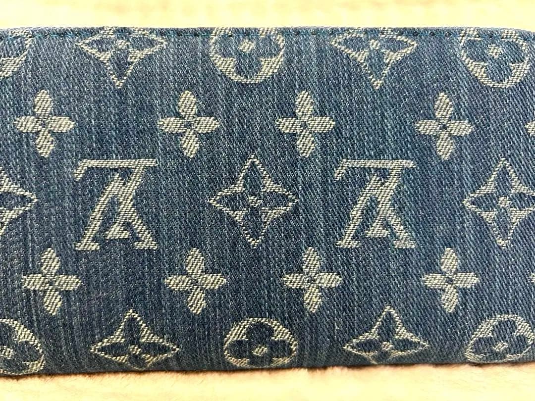 ✨週末限定割✨モノグラム　デニム長財布　ノベルティ