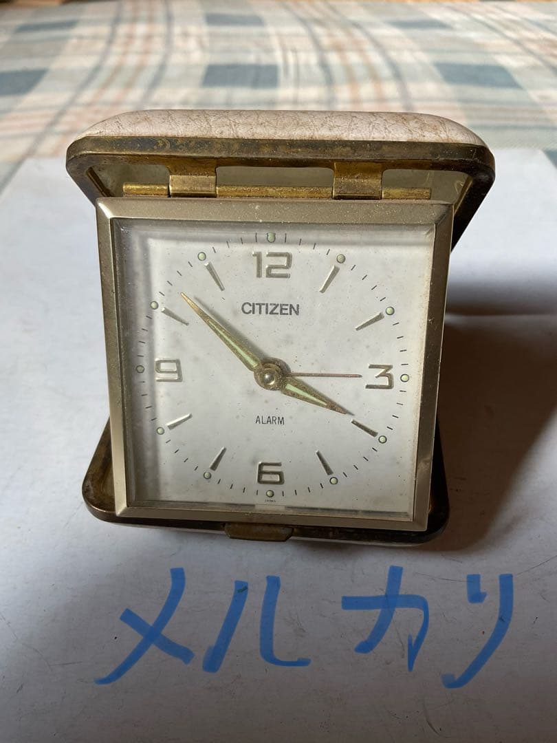 CITIZEN／昭和の置き時計【年代物・汚れあり】。