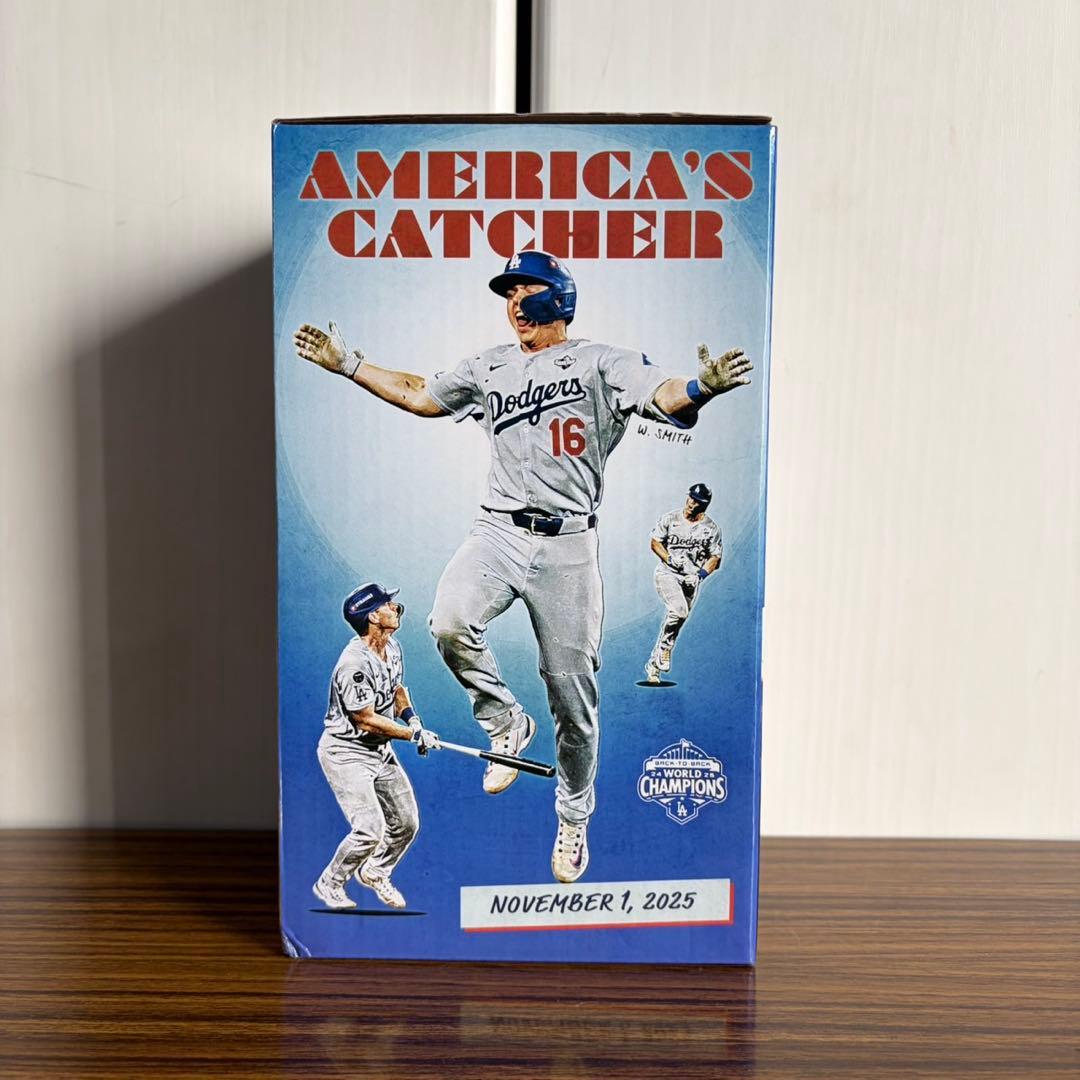 残2個【非売品】3/28 LA Dodgers ウィル・スミス ボブルヘッド