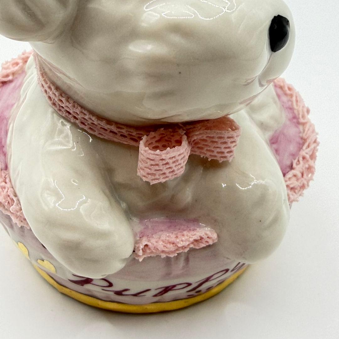 希少 美品☆アイリッシュドレスデン パピーラブ 2018 子犬 フィギュリン