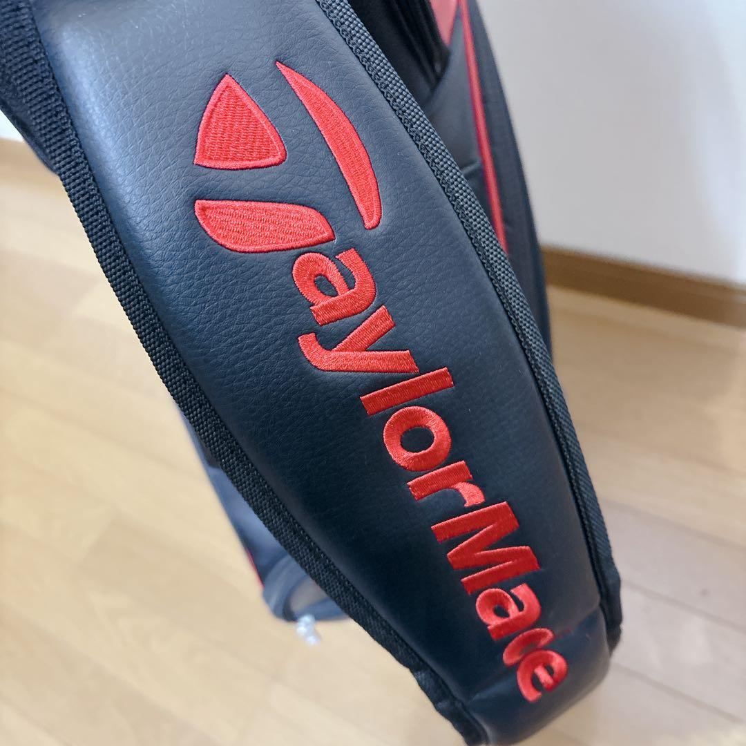 K471 TaylorMade キャディバッグ 黒 赤 フード無し