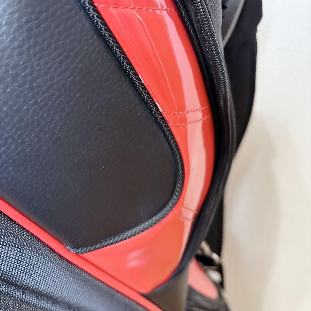 K471 TaylorMade キャディバッグ 黒 赤 フード無し