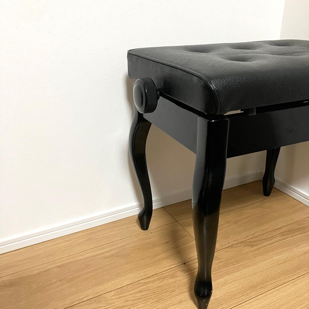 ピアノ椅子 イス 猫脚　昇降可能！　革