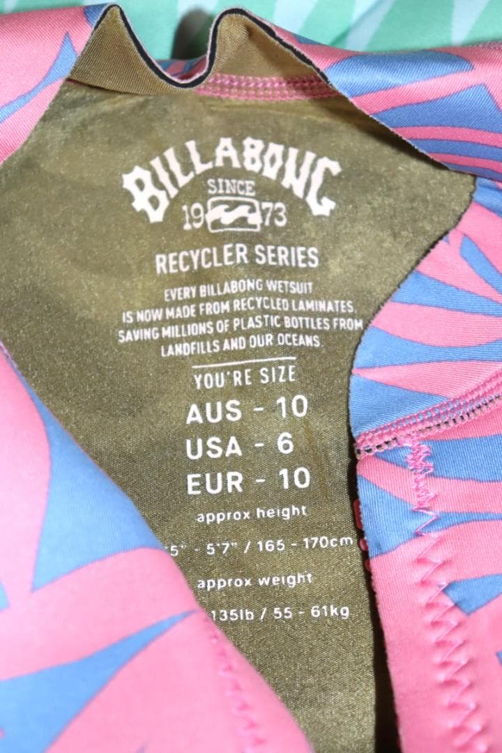 新品　BILLABONG スプリングスーツ ウエットスーツ (Lサイズ) 　Ⓗ