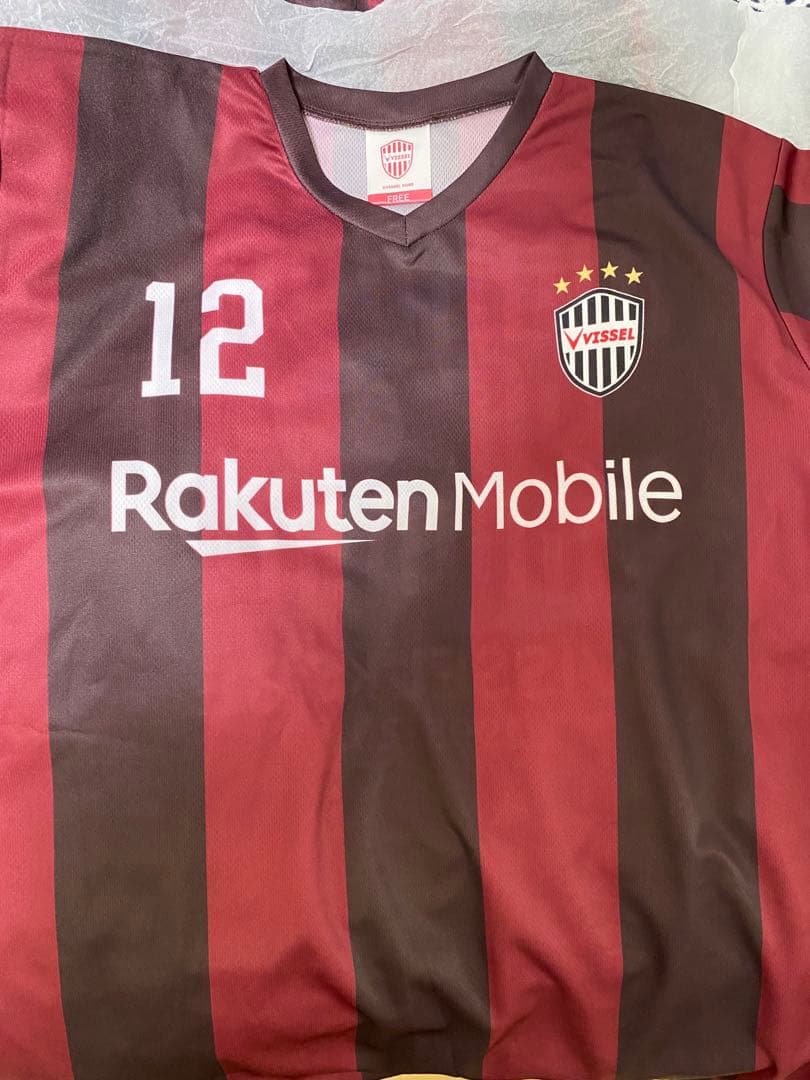新品・未使用品　ヴィッセル神戸　国立来場記念シャツ12番　3着セット