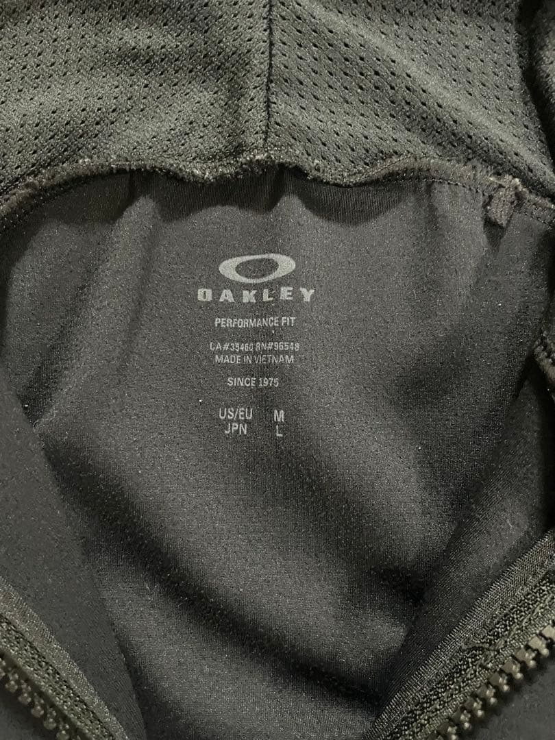 OAKLEY ゴルフ フーディー ジャケット L 防風ストレッチ ブラック