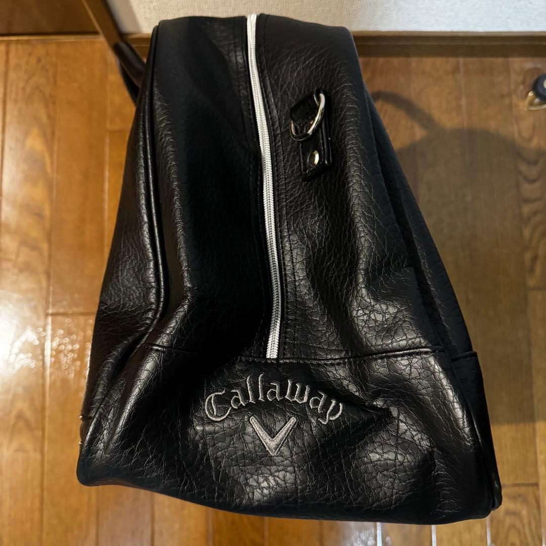 CALLAWAY GOLF ブラック ゴルフ ボストンバッグ 合成皮革