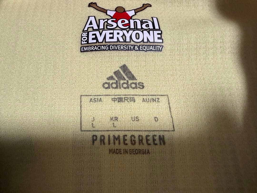 adidasアディダス アーセナル ホワイト オーセンティック フルパッチ L