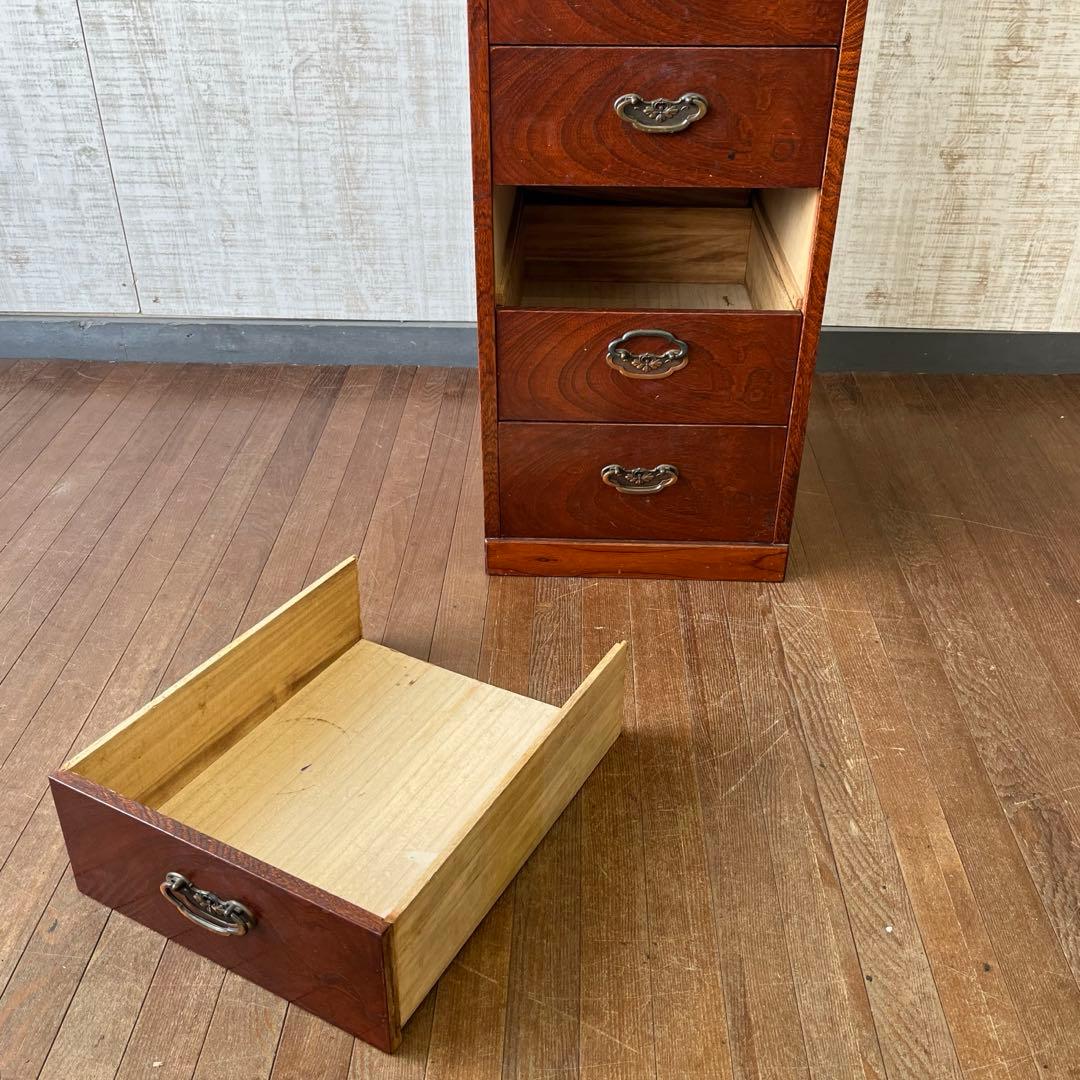 【アンティーク】昭和レトロ 木製 7杯 収納箪笥 小物和箪笥 チェスト 古家具