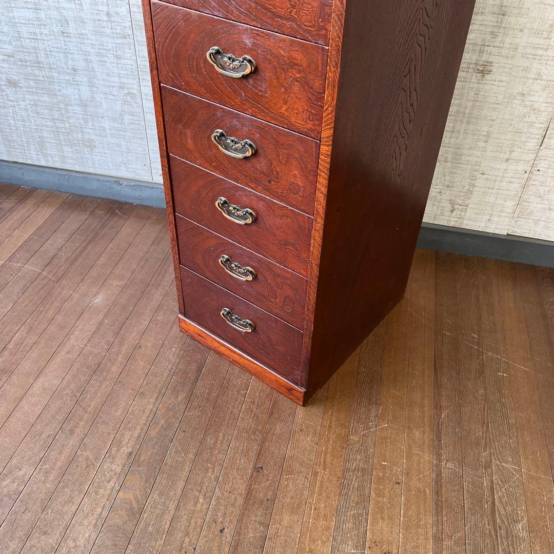【アンティーク】昭和レトロ 木製 7杯 収納箪笥 小物和箪笥 チェスト 古家具