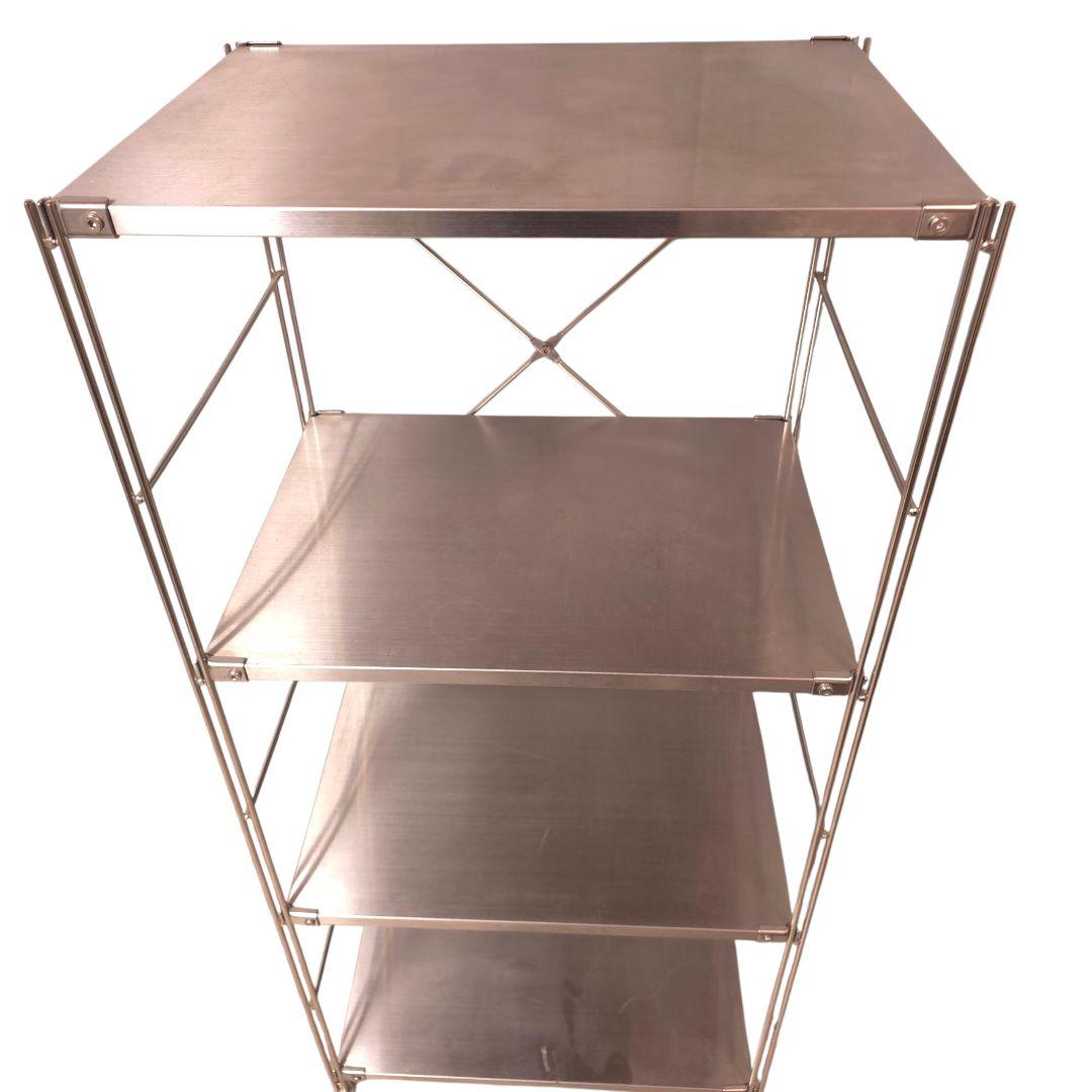 無印良品 MUJI ステンレスユニットシェルフ ステンレス棚セット キャスター付