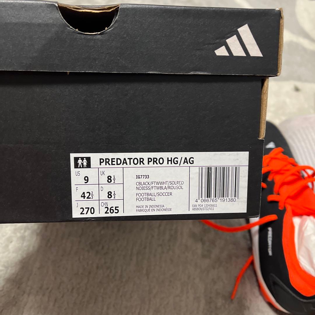 アディダス　adidas PREDATOR PRO HG/AG サイズ27.0