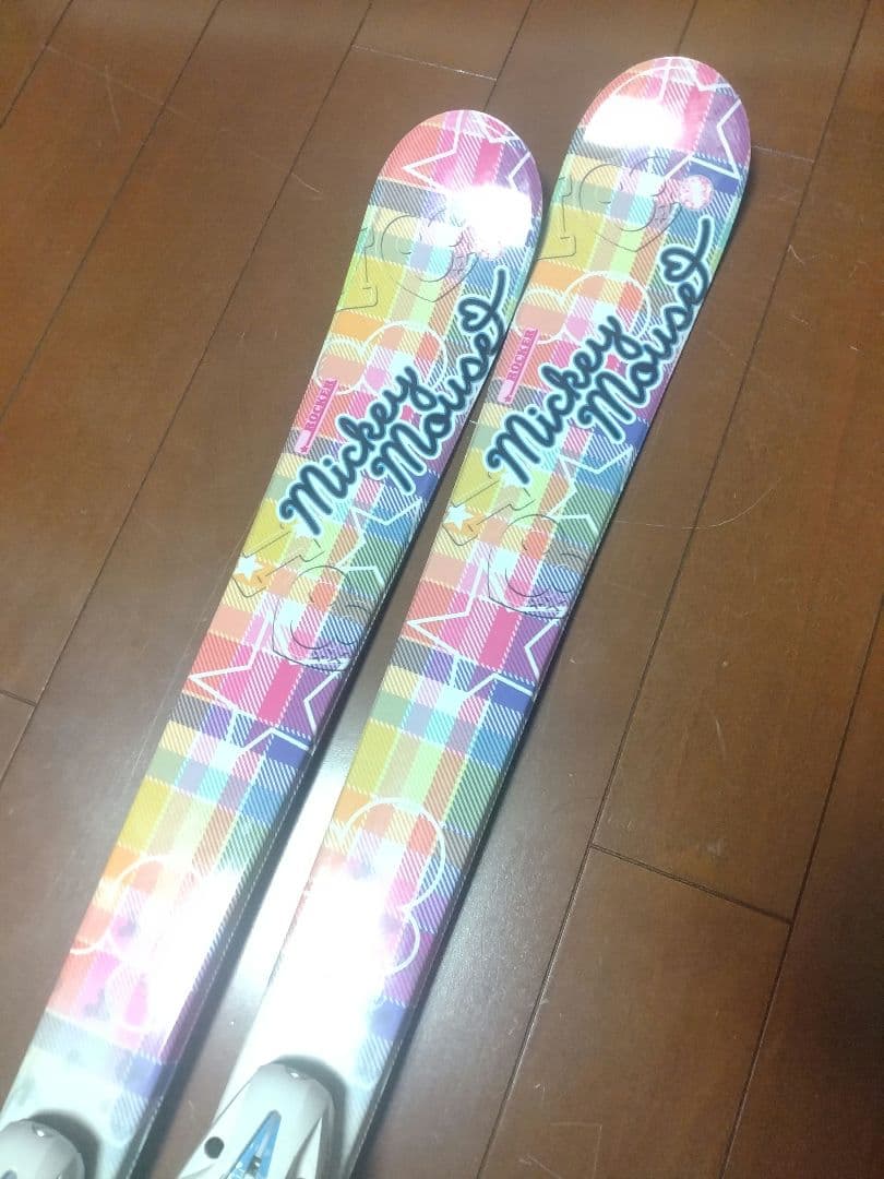 【ミッキーマウス☆】138cm　Hartスキー板セット♪　送料無料！