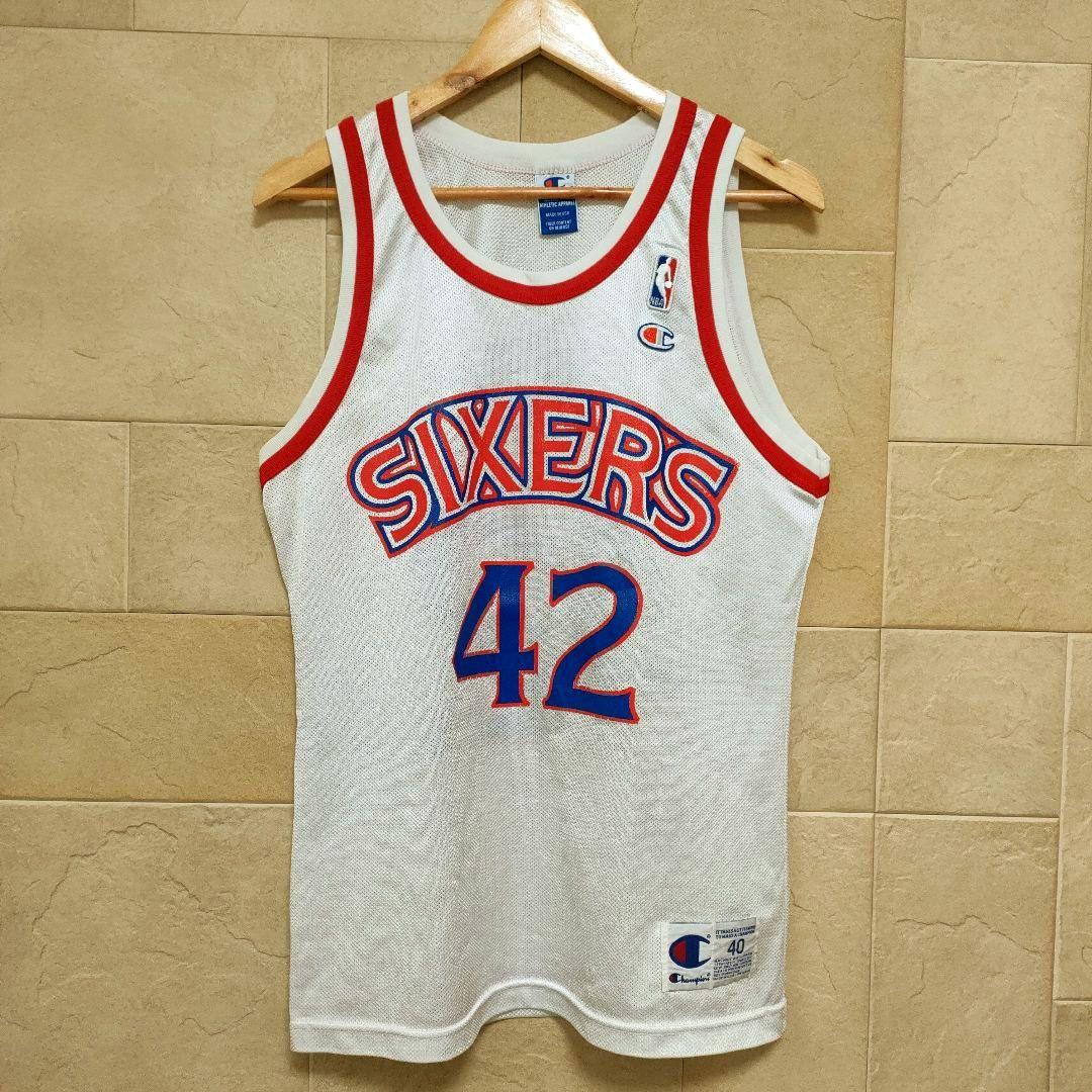 Champion　NBA シクサーズ ジェリースタックハウスレプリカユニフォーム