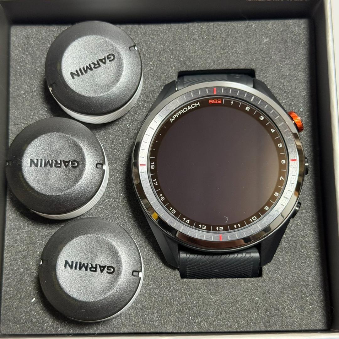 ☆極美品 GARMIN Approach S62 ブラック ゴルフナビ GPS