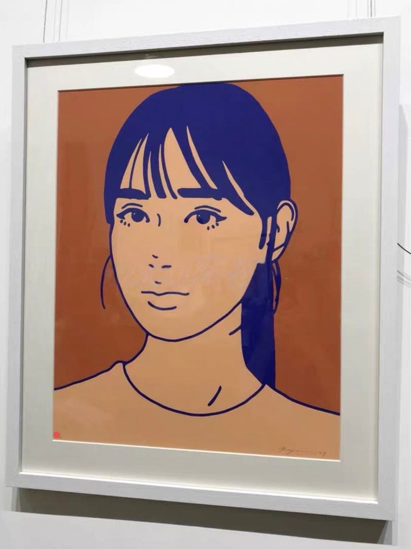 額装付きKYNE Untitled 2024 (Orange)　シルクスクリーン