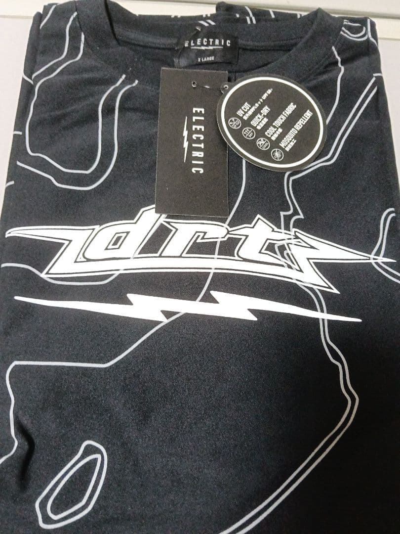キープキャスト限定　エレクトリック × DRT ドライ長袖Ｔシャツ　ブラック
