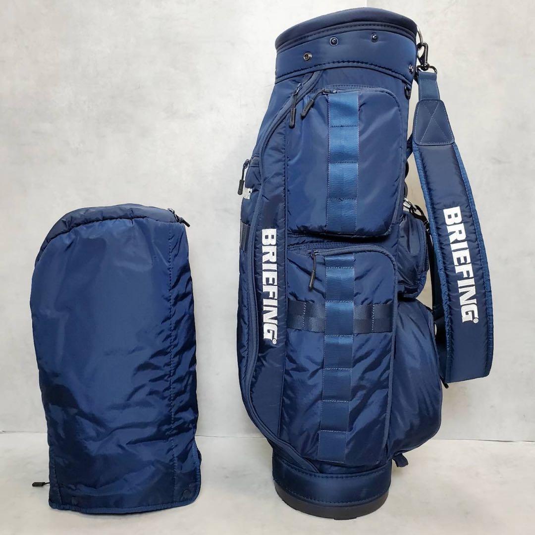 BRIEFING CR-6 キャディバッグ ネイビー 軽量 2.8kg 8.5型