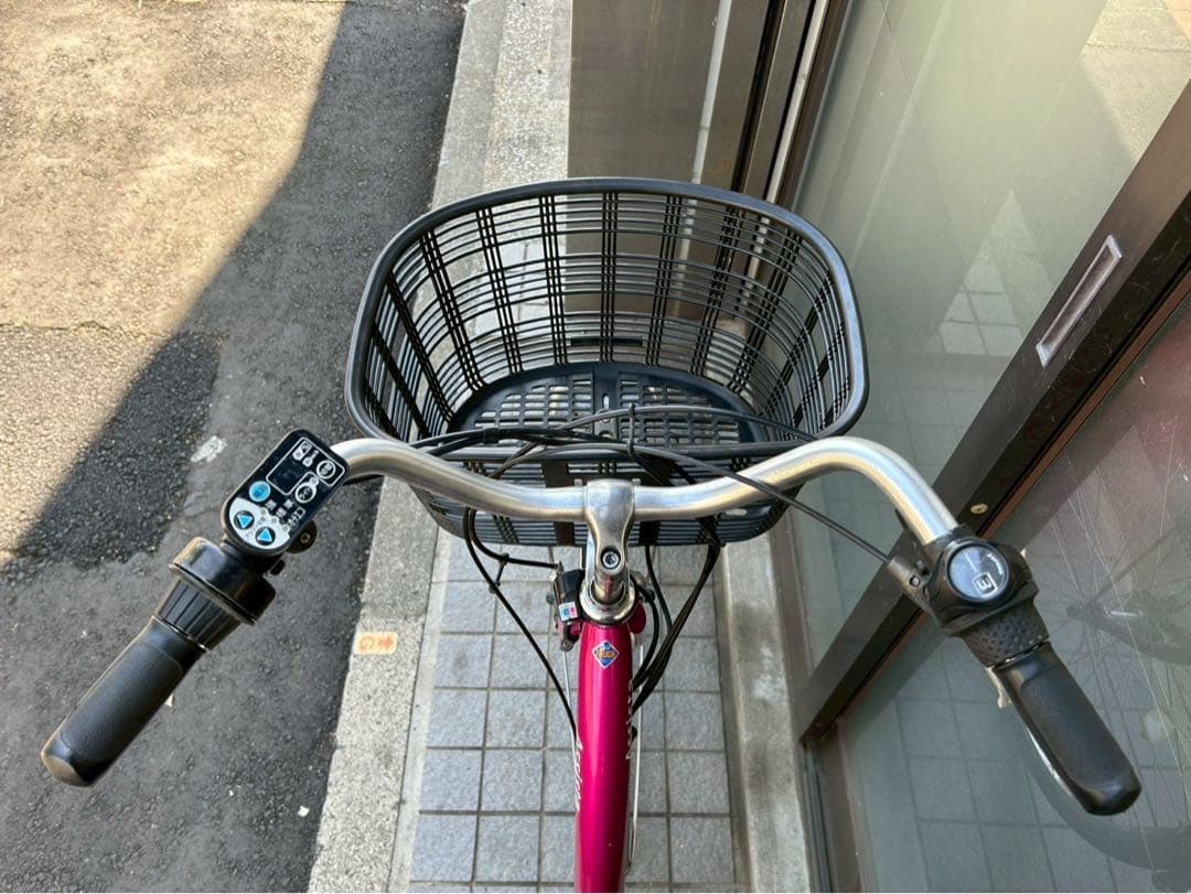 中古電動自転車 ブリヂストン　アシスタ　26インチ ピンク 横浜 №3728