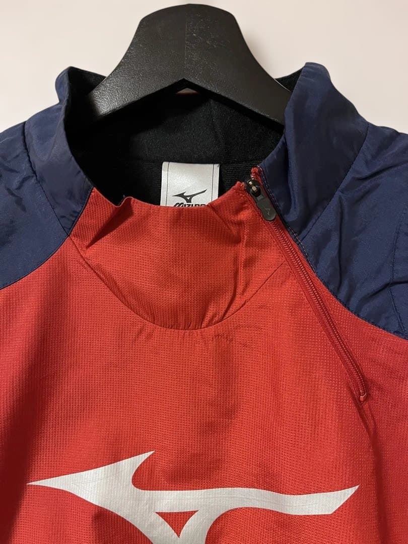 ミズノMizunoピステ上下 レッド/ネイビーサイズO（XL）