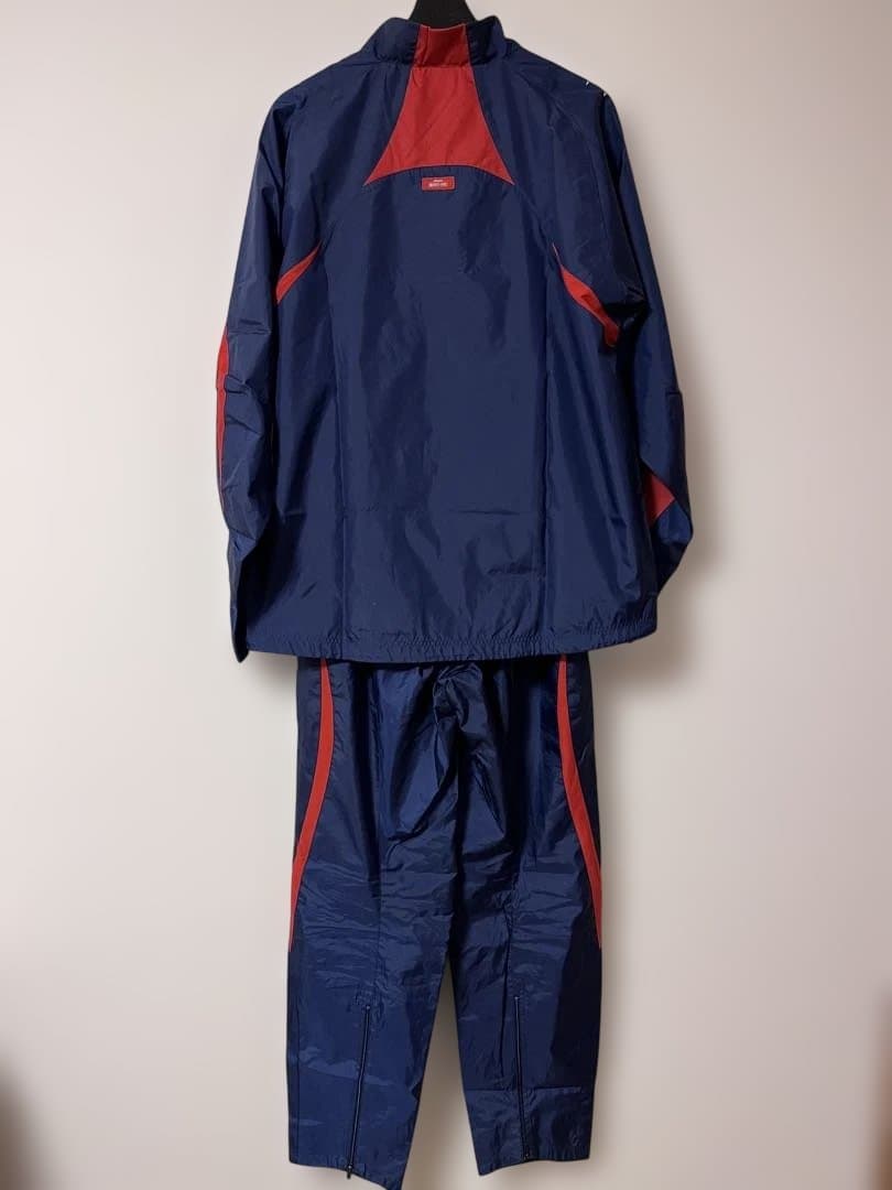 ミズノMizunoピステ上下 レッド/ネイビーサイズO（XL）