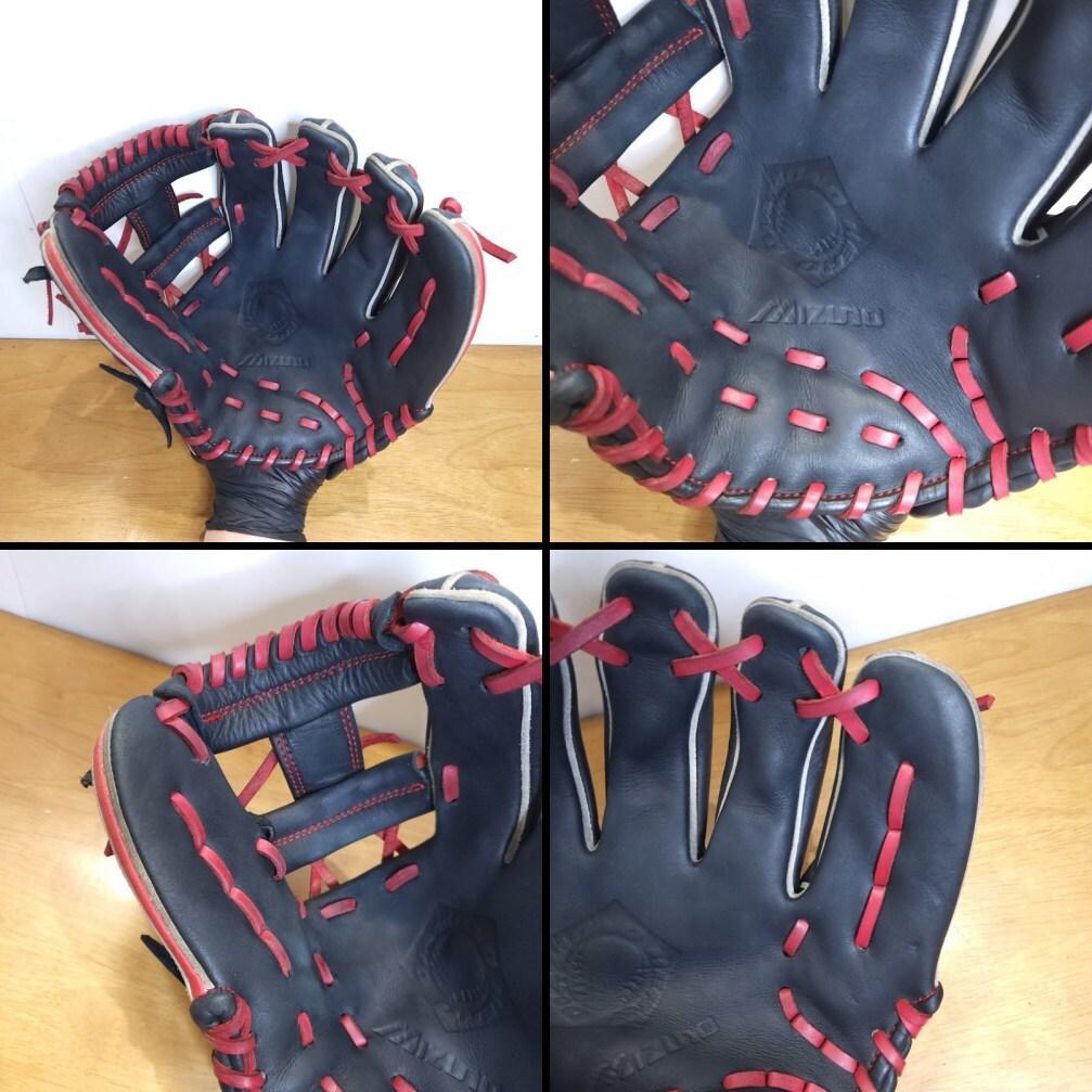 ミズノ ダイアモンドヒーロー 限定モデル レッドエッジ 内野用 軟式グローブ