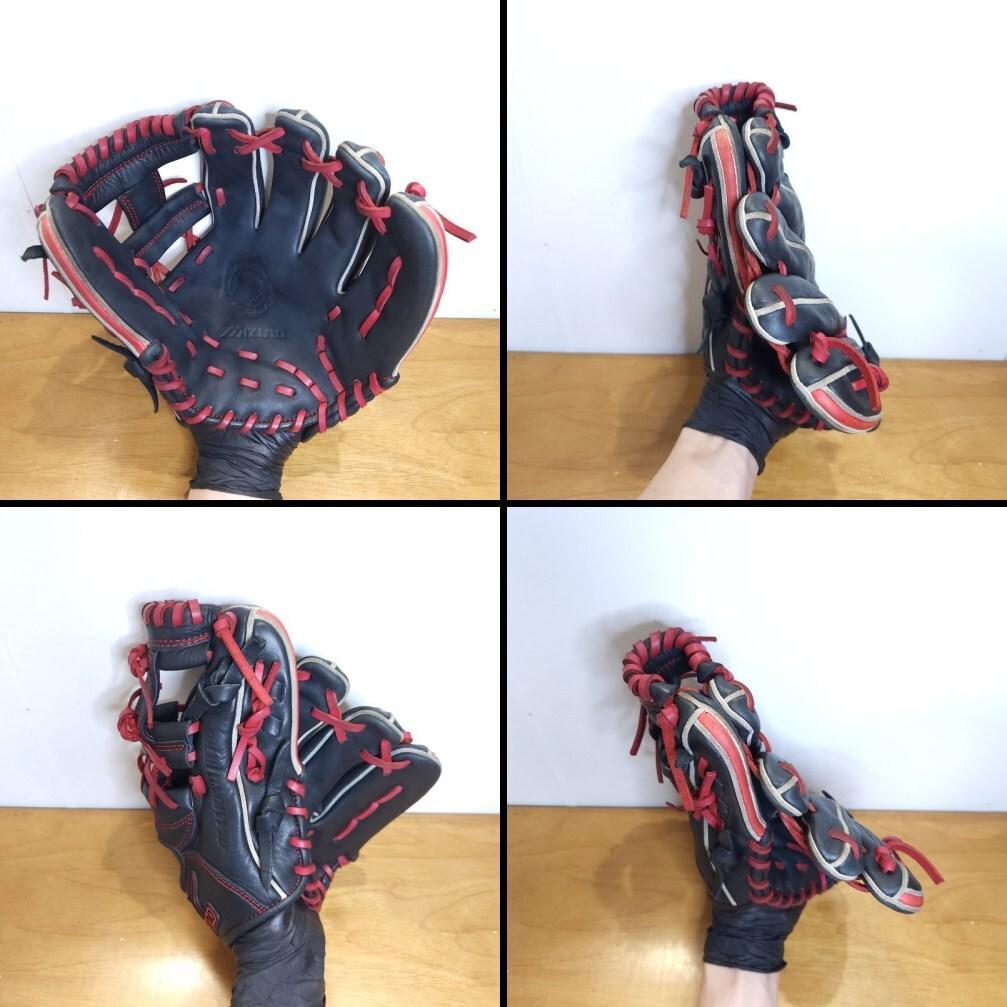 ミズノ ダイアモンドヒーロー 限定モデル レッドエッジ 内野用 軟式グローブ