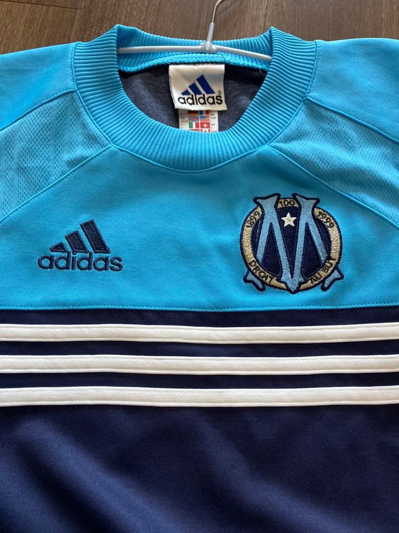 adidas サッカー　フランス　マルセイユ　長袖　Lサイズ
