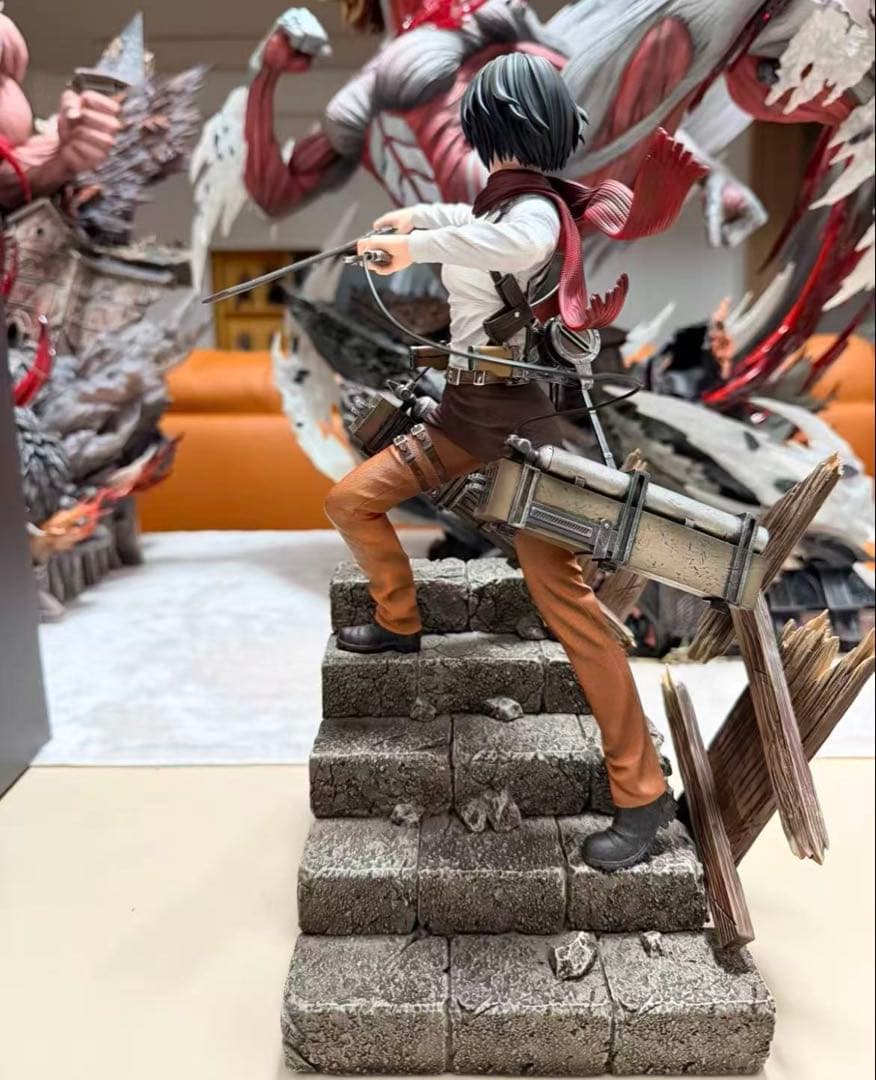 進撃の巨人 ①② ミカサ・アッカーマン ガレージキット ガレキ スタチュー