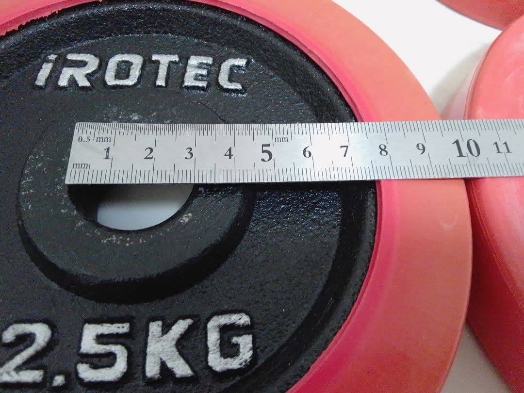 ま*と様 iROTEC ラバー付 ダンベル 約20kg 28mm径 1.25 2