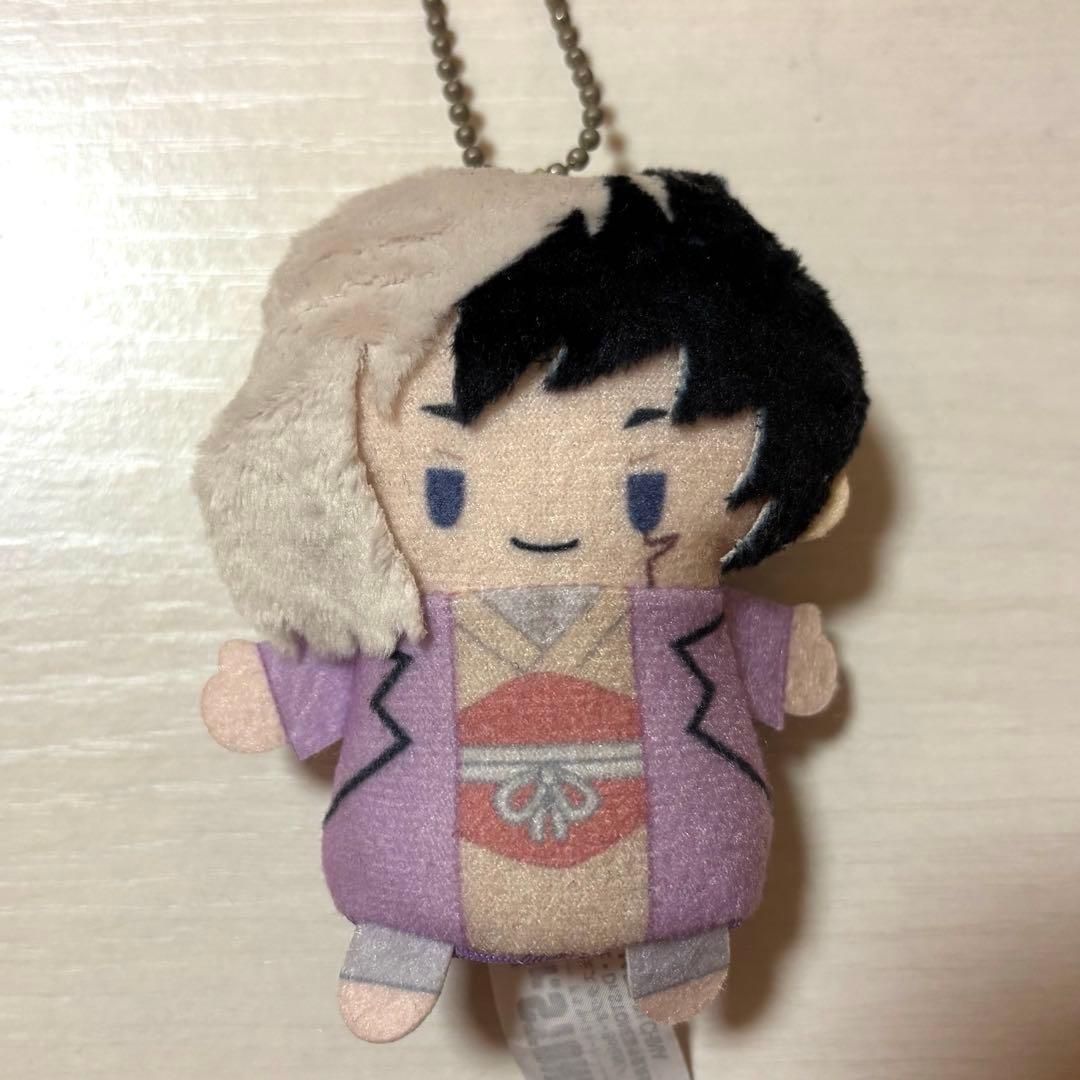 【美品】Dr.STONE あさぎりゲン フィンガーマスコット・パペラ 缶バッジ