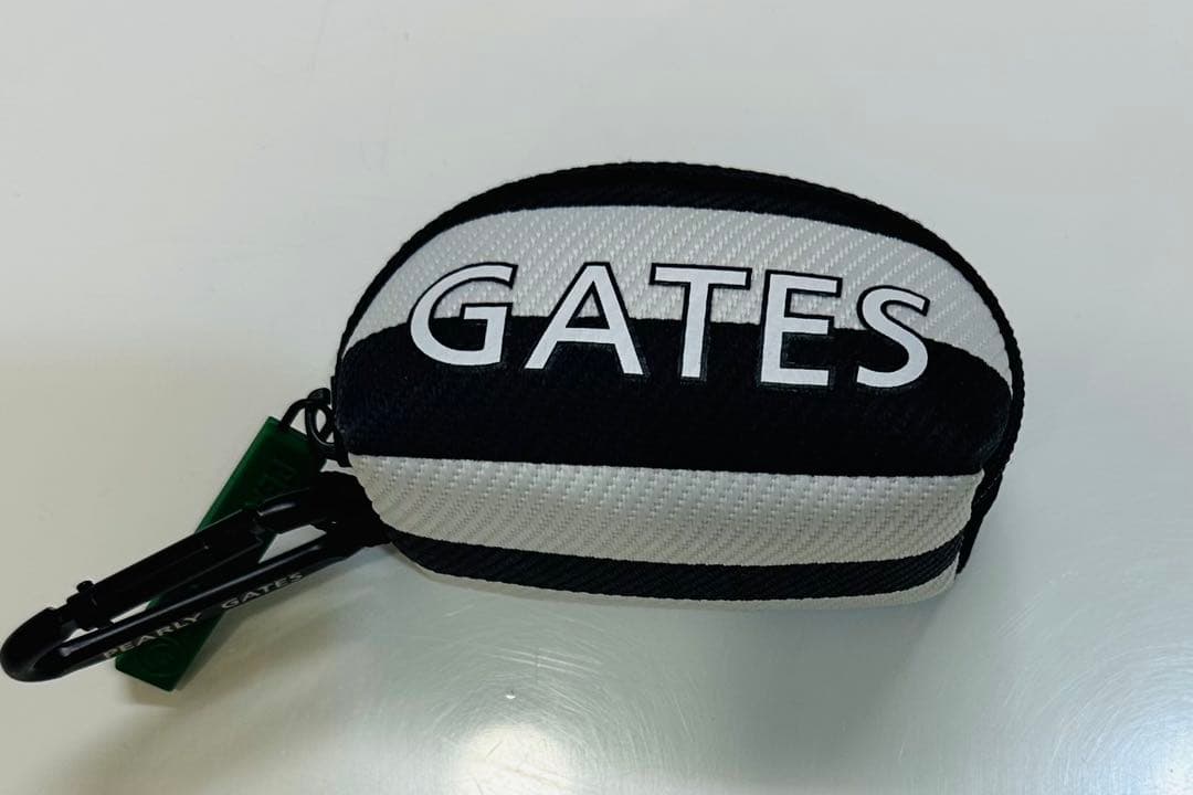 PEARLY GATES ストライプ ゴルフシューズケース•ボールホルダー