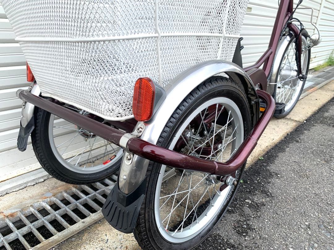 送料無料 電動アシスト三輪自転車 24V5.8Ah 20-16インチ動作確認済