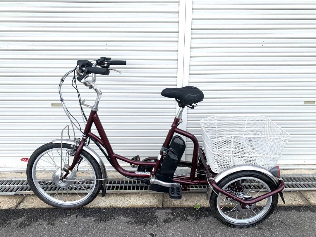 送料無料 電動アシスト三輪自転車 24V5.8Ah 20-16インチ動作確認済