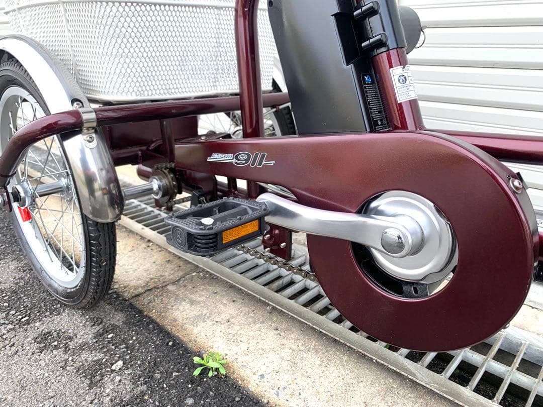 送料無料 電動アシスト三輪自転車 24V5.8Ah 20-16インチ動作確認済
