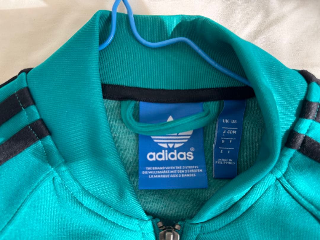 adidas ターコイズ ジャージ ジャケット S