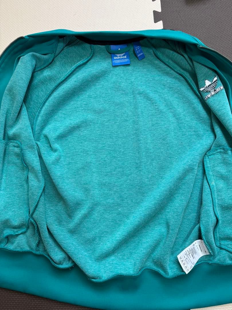 adidas ターコイズ ジャージ ジャケット S