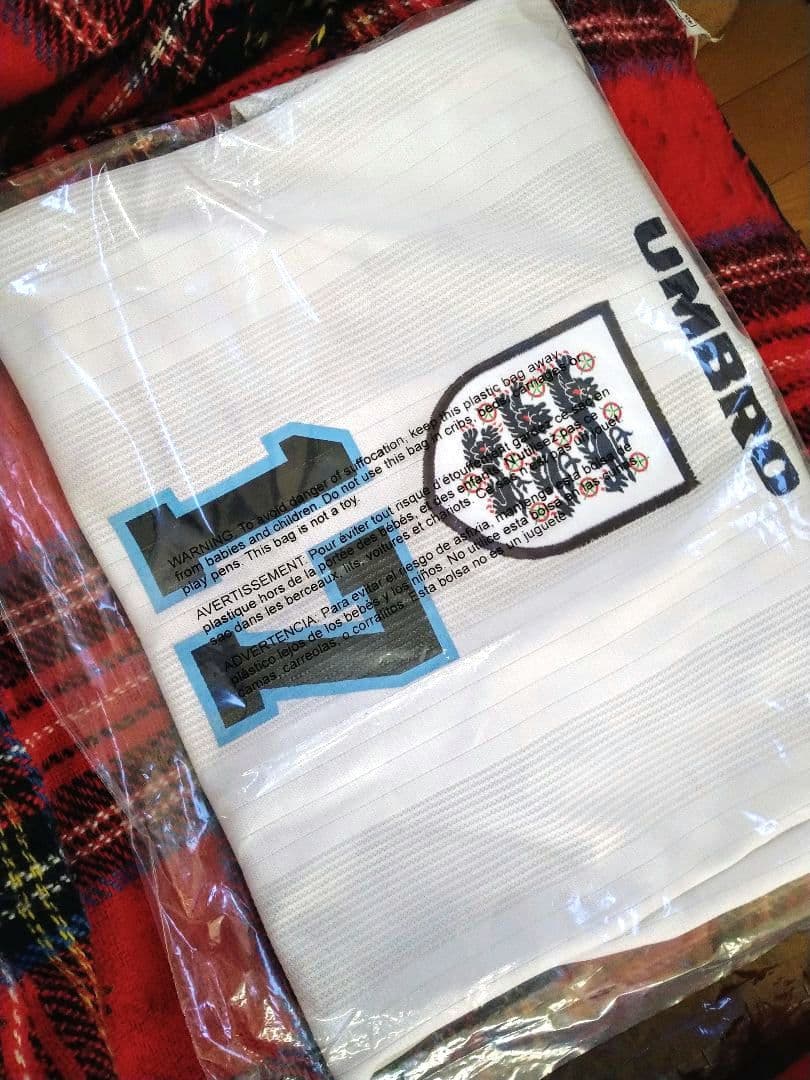 タグ付き未使用【UMBRO】イングランド代表96（H）#17 McMANAMAN