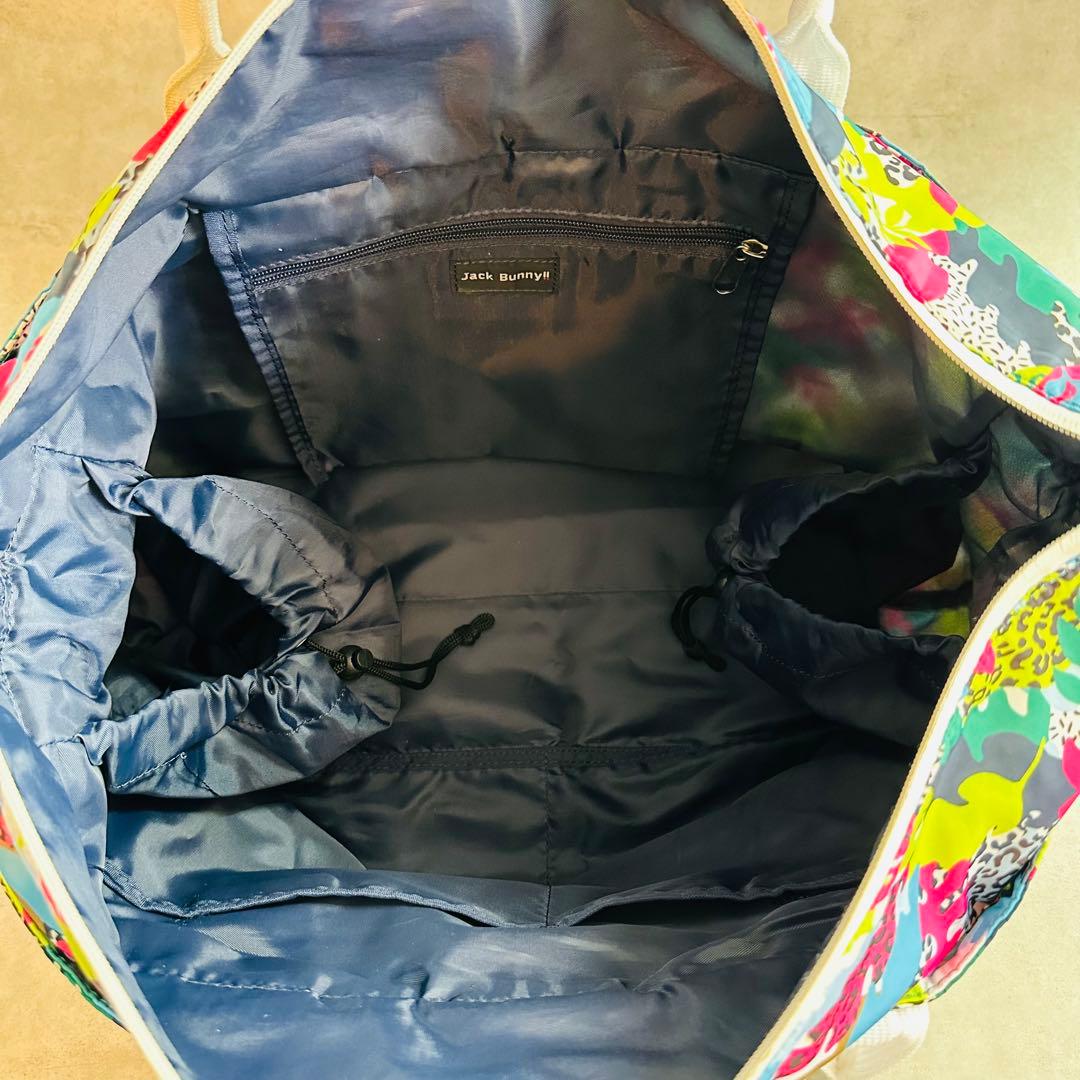Jack Bunny!! ボタニカル柄 ゴルフバッグ ロッカーバッグ