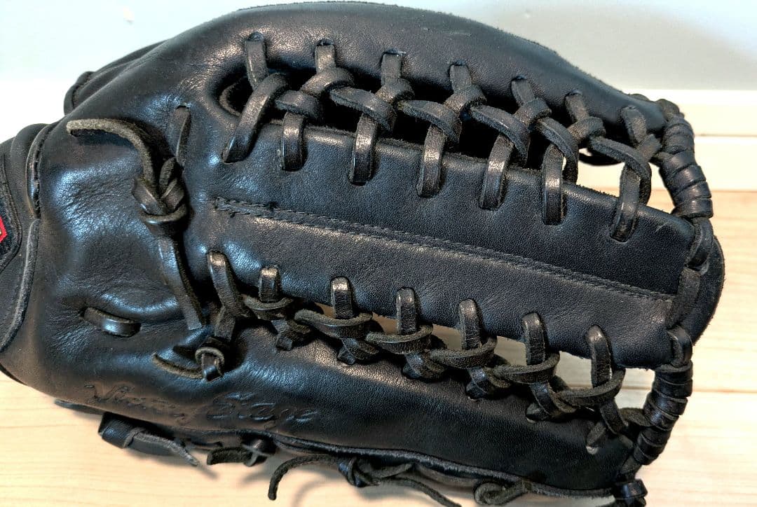 【美品】ミズノビクトリーステージ 外野手用 軟式グローブ ブラック ビッグM