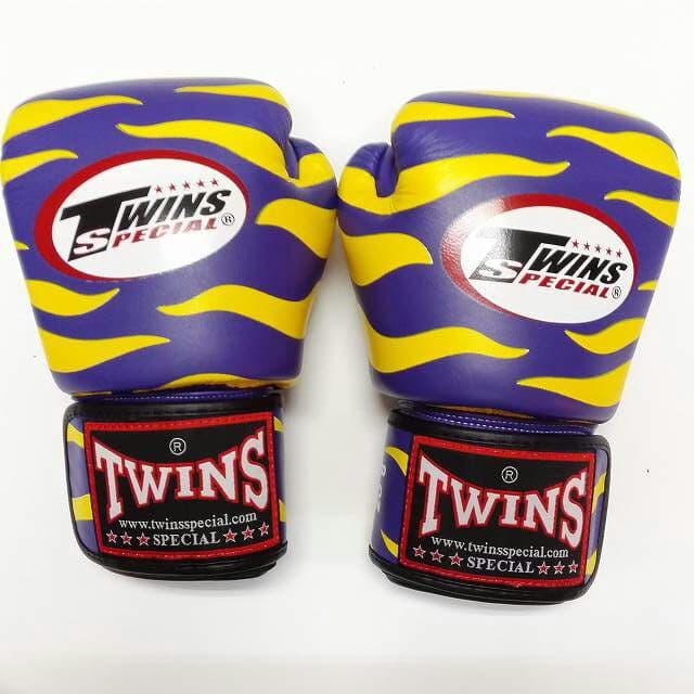 新品 正規 TWINS 本格ボクシンググローブ 本革製 サイズ選択 Z紫黄
