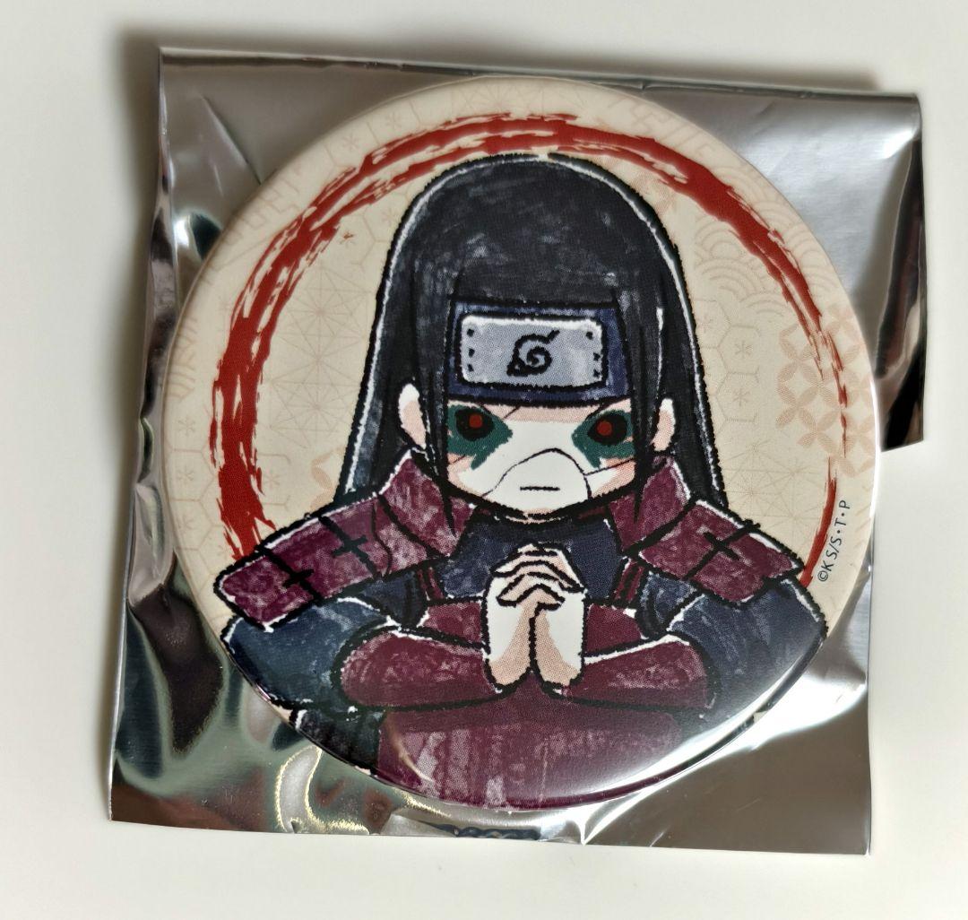 NARUTO グラフアート　インドラ　千手柱間　缶バッジ