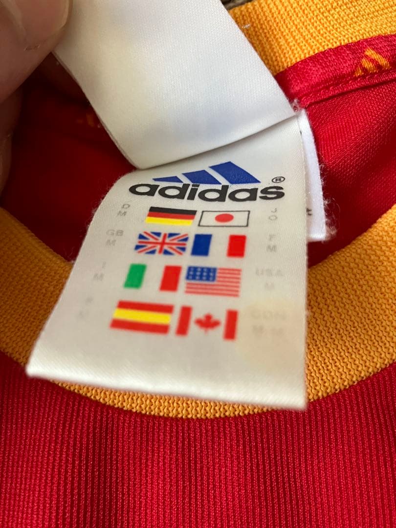 adidas アディダス 02/03 日韓W杯 スペイン代表 ユニフォーム L